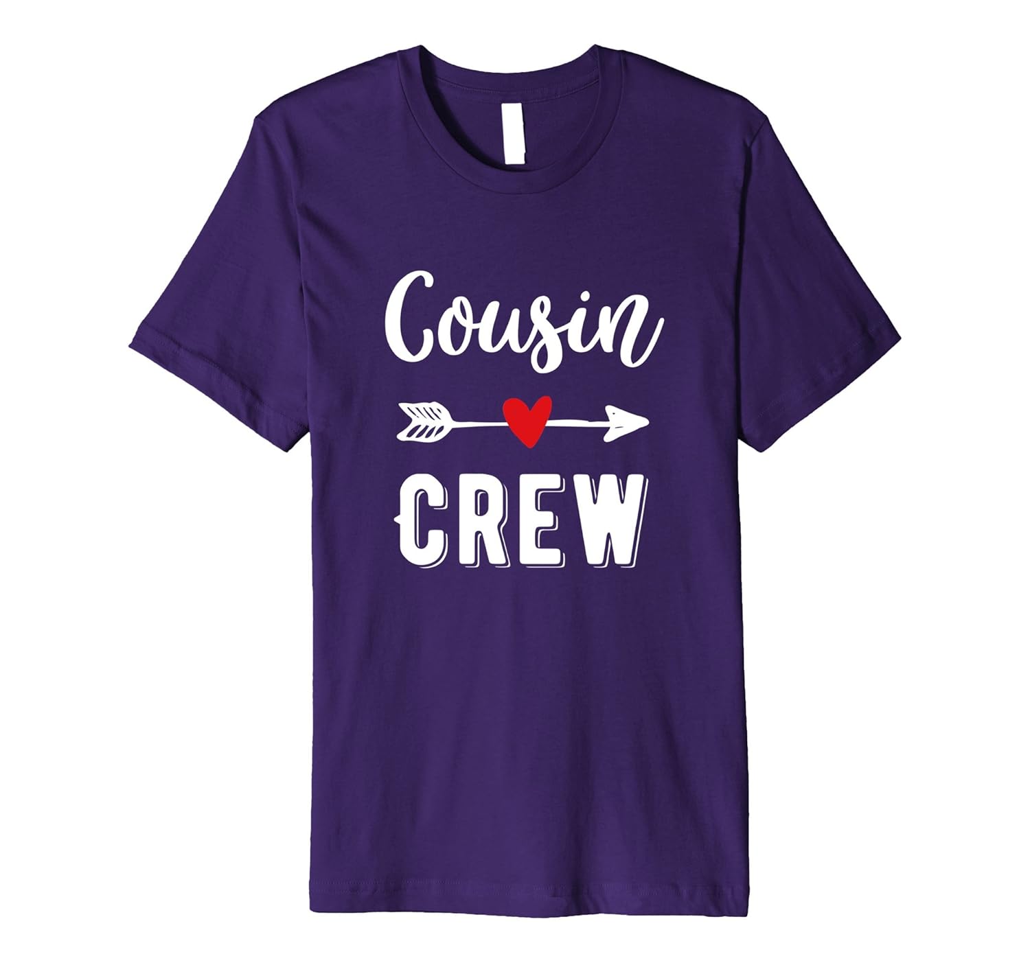 Funny Christmas Shirt Cousin Crew Heart Vintage Gift T-Shirt-ANZ