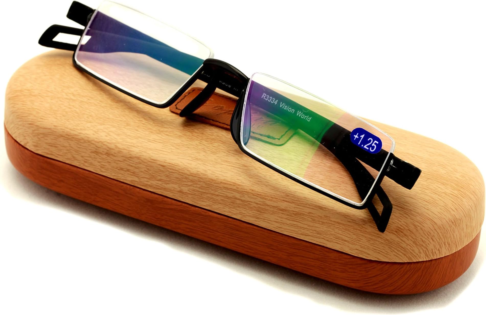 Featherweight Slim Half Rim Memory Flex Reading Glasses With Anti-reflective AR Coating