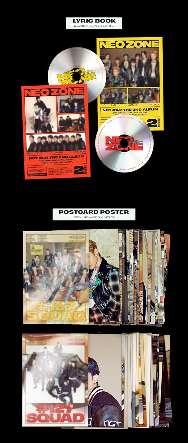 Amazon Com Nct 127 Nct 127 Neo Zone C Ver Vol 2 Album Extra Photocards Set Home Kitchen