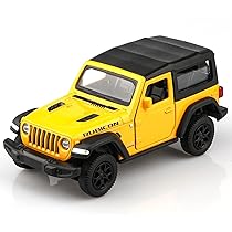 TOKAXI 1/36 Scale Jeep Wrangler 2dr Diecast Car Models,Pull Back