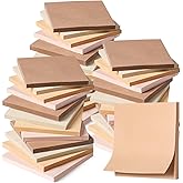 Thenshop 36 Pads Sticky Notes 3''x3'', Self Stick Notes Pads Office Supplies, 50 Sheets/pad Colored Aesthetic Sticky Accessories Home, Office, Notebook(Boho Brown)
