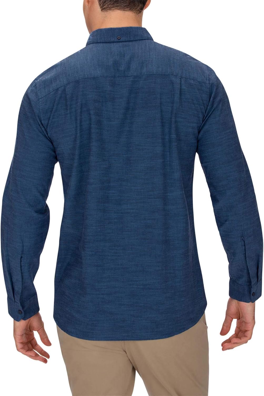 Hurley Men's One & Only Textured Long Sleeve Button Up: Clothing