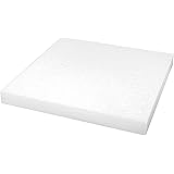 Rayher Polystyrene Sheet for Arts and Crafts, Square Foam Board in the Size 40x40x4cm, 30074000