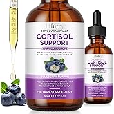 Cortisol Supplements for Women & Men, Cortisol Reducer 10 In 1 Cortisol Detox Liquid Drops with Magnesium, Ashwagandha, L-Theanine Liquid Drops, Hormone Balanced,Promotes Mood & Mental Clarity 2 Fl.Oz
