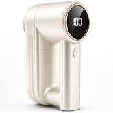 ZMRTDWO Fabric Shaver, Lint Shaver with 3 Speeds, Type-C Fast Charging Lint Remover, 6 Blade, LED Display, Sweater Shaver with 2 Replacement Blades, Pilling Remover for Clothes, Couch, Blanket