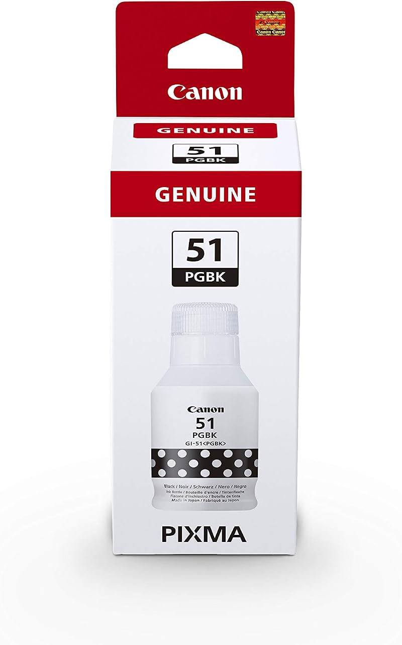 Canon GI-51 PG Black Ink Bottle 135 ml 4529C001 for Pixma G1520 G2520 G2560
