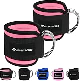 Flintronic Ankle Straps for Cable Machine Adjustable Neoprene D-Ring view 9