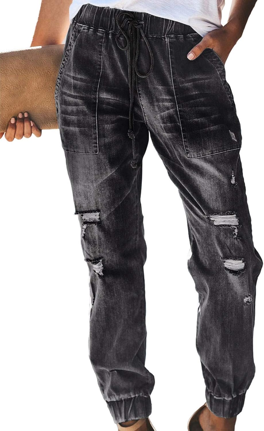 drawstring baggy pants