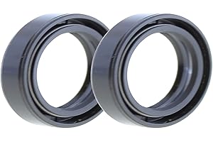 TERACHE Rotary Shaft TC Oil Seal 28x40x7 NBR Double Lip with Garter Spring [Set of 2]