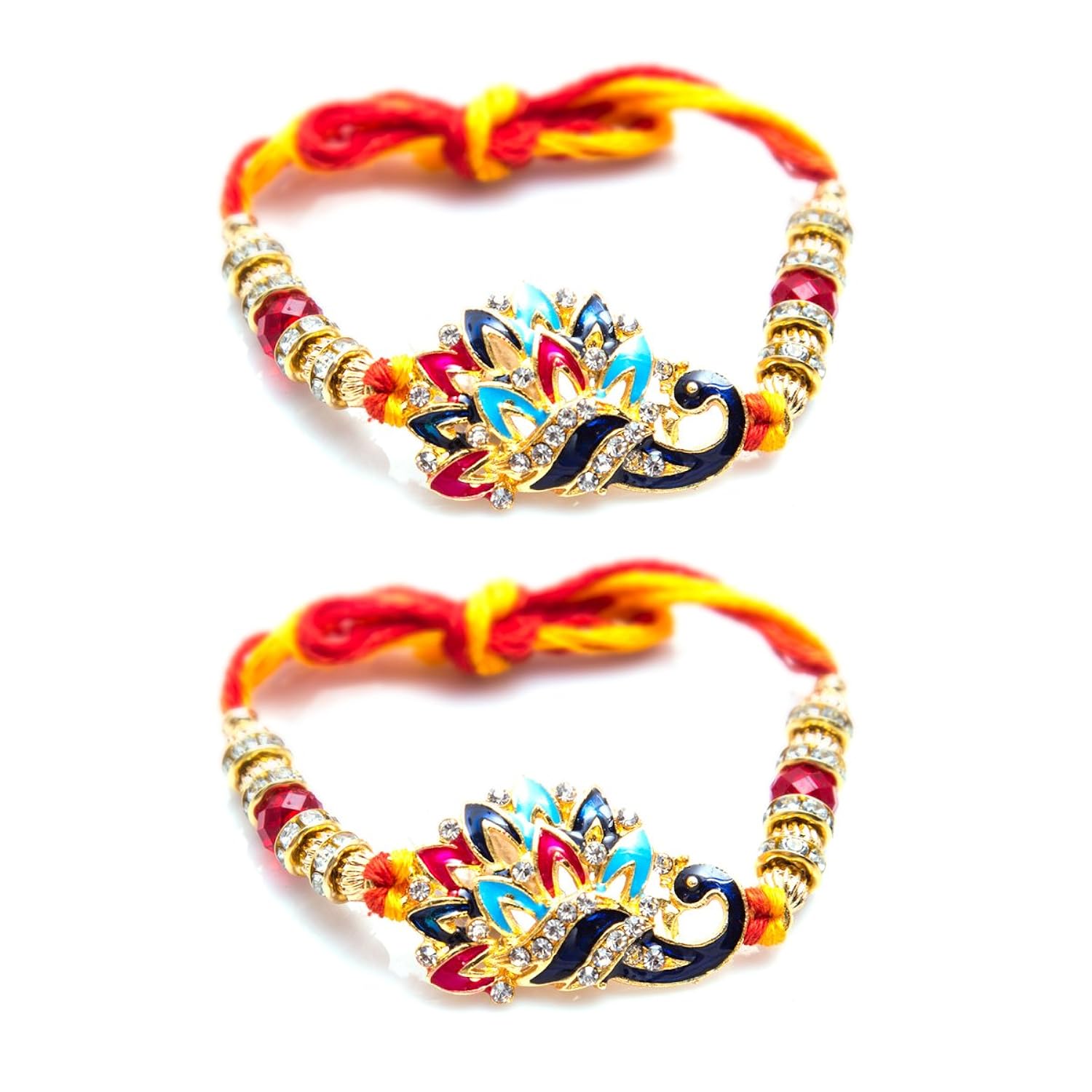 o the nines elegant rakhi for beloved brother (pack of 2)