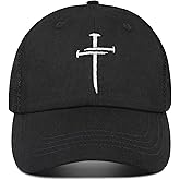 Christian Gifts for Men Women, Religious Cross Logo Embroidered Low Profile Unisex Dad Hat