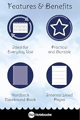 nu: Office A4 Casebound Manuscript Notebook 96 Sheets Blue Pack of 3 view 7