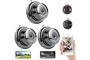 Upgraded Ultra-Invisible No-Plug Camera, 1080P WiFi Mini Hidden Camera with Two-Way Audio, 170° Wide Angle, Long Battery Life