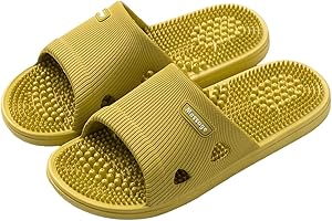 SXRZY Women's Green Acupressure Foot Massage Slippers Reflexology Sandals Size Women 6.5-7
