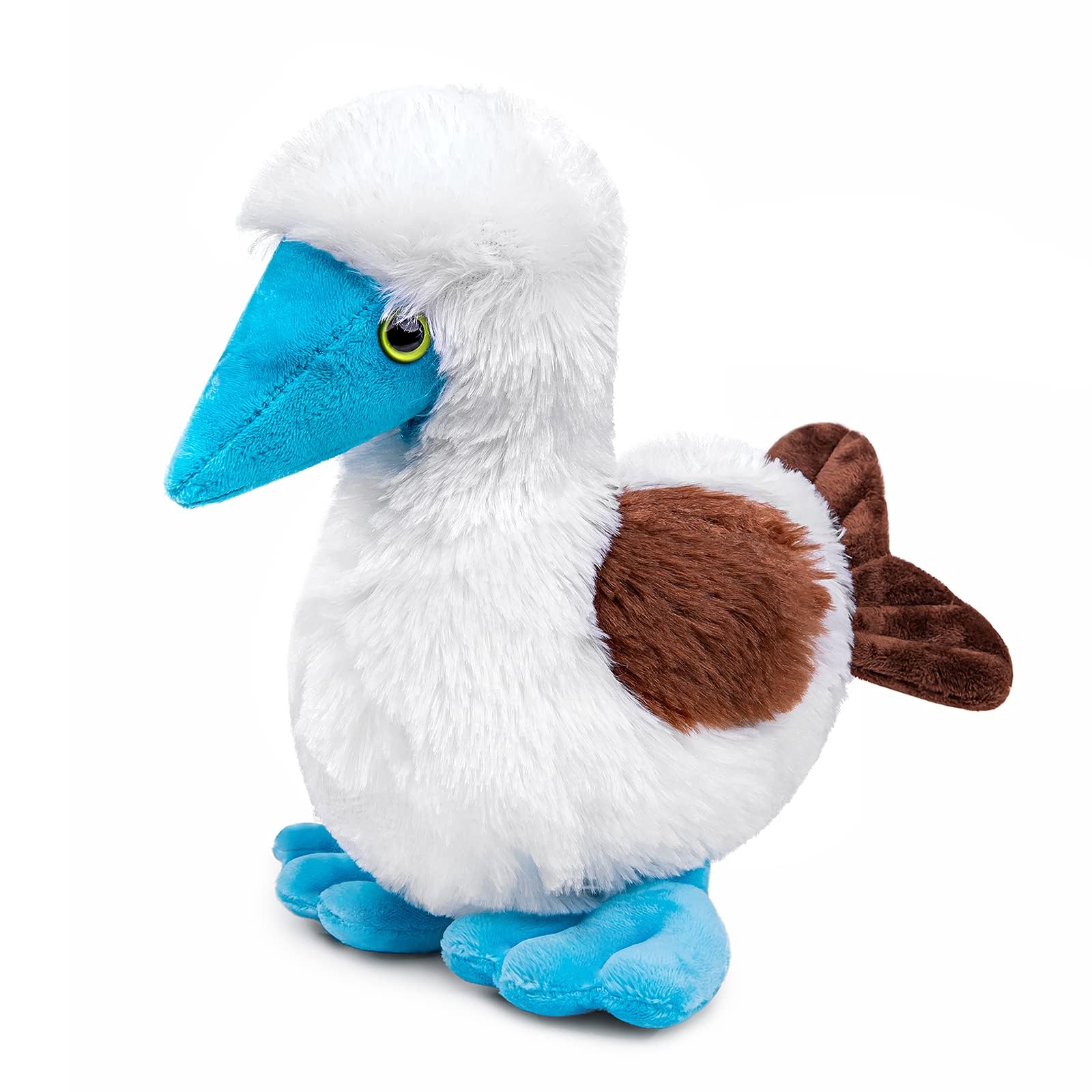 lilizzhoumax Simulation Blue Footed Booby Plush Toy, 10.62inch Super Soft and Cute Bird Blue Footed Booby Stuffed Animal Toys Fun Kids Gift Home Decor — image 1