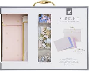 U Brands Modern File Folders - 24 Pack Letter Size 1/3 Cut Assorted Colors