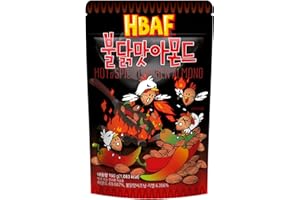 Gilim HBAF Korean Seasoned Almonds Hot & Spicy (1 x 210 gram pack)