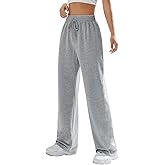 Kiench Teens Girls' Straight Leg Sweatpants High Waisted Baggy Joggers Drawstring