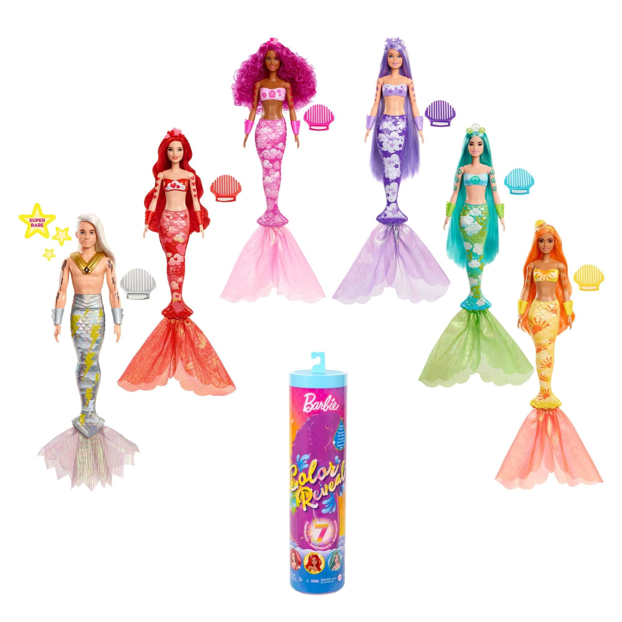 Barbie Color Reveal Mermaids Surprise Model