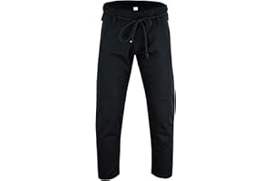 TRUESAGAUSA Regular Brazilian Jiu Jitsu Bottoms BJJ Pants 100% Cotton Light Weight Kids Adults Unisex