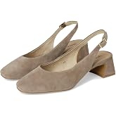 VANELi Womens Darsy Square Toe Slingback Pumps Dress Casual Low Heel 1-2" - Black