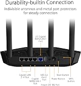 ASUS TUF Gaming BE3600 WiFi 7 Router 2.5Gbps Port Mesh Adaptive QoS view 3