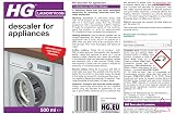 HG Descaler for Appliances 500ml Pack of 2 Kettle Coffee Machine Cleaner view 5