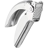 Kuhn Rikon Epicurean Garlic Press, Stainless Steel, 6.5 x 1 x 1.5 inches, Silver