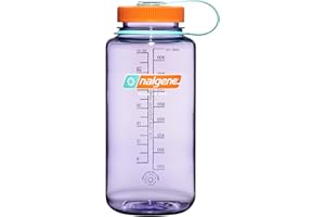 Nalgene 32 oz Wide Mouth Water Bottle BPA-Free, Durable & Leak Proof, Lightweight Bottle for Hiking & Gym, Work & Travel, Ame