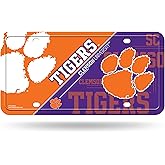 Rico Industries NCAA Clemson Tigers Metal License Plate Tag 6 x 11.5-"