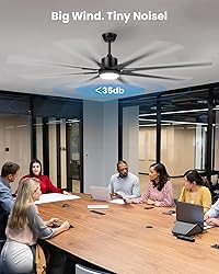 72 Inch Large Industrial Ceiling Fan with Light and