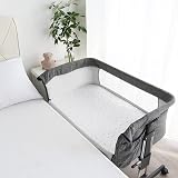 SPRINGSPIRIT Next to Me Crib Sheets Fitted 83x50cm Grey White Stars 2 Pack view 5