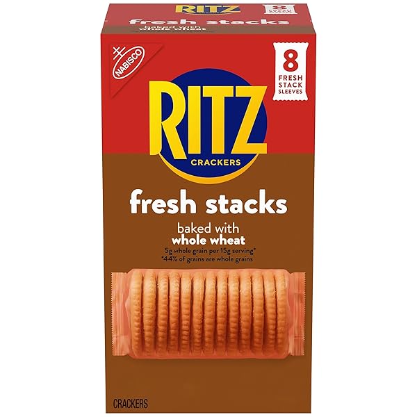 RITZ FRESH STACKS WHOLE WHEAT CRACKERS, TRAVEL SNACKS,...