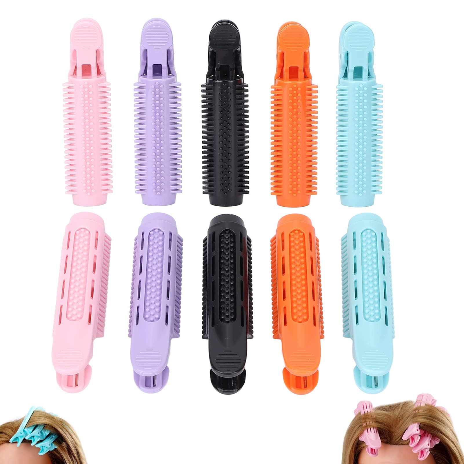 10pcs Volumizing Hair Root Clip, Instant Hair Volume Clip Natural Fluffy Hair Volumizer Clips for Women Girls Thin Curly Hair Styling Root Volume