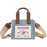True Religion Tote Bag, Women's Mini Travel Shoulder Bag with Adjustable Strap