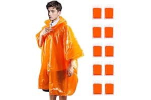 KAshack Compression Disposable Rain Ponchos for Adults with Hood Emergency Camping Hiking Travelling Men & Women