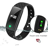 DENISY Fitness Trackers Wireless Activity Smart Bracelet with Heart Rate Monitors for IOS Android Activity Watch Wristband.