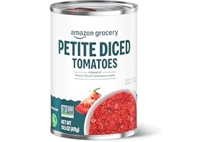 Amazon Grocery, Petite Diced Tomatoes, 14.5 Oz (Previously Amazon Fresh, Packaging May Vary)