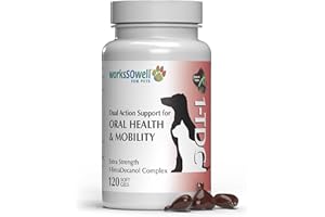 1-TDC 1TDC WorksSoWell Dual Action Joint Supplement For Dogs & Cats - Hip And Joint Supplement For Large Breed & Small Breed - Also Great For Oral Health - Muscle & Stamina Recovery & Arthritis - 120ct