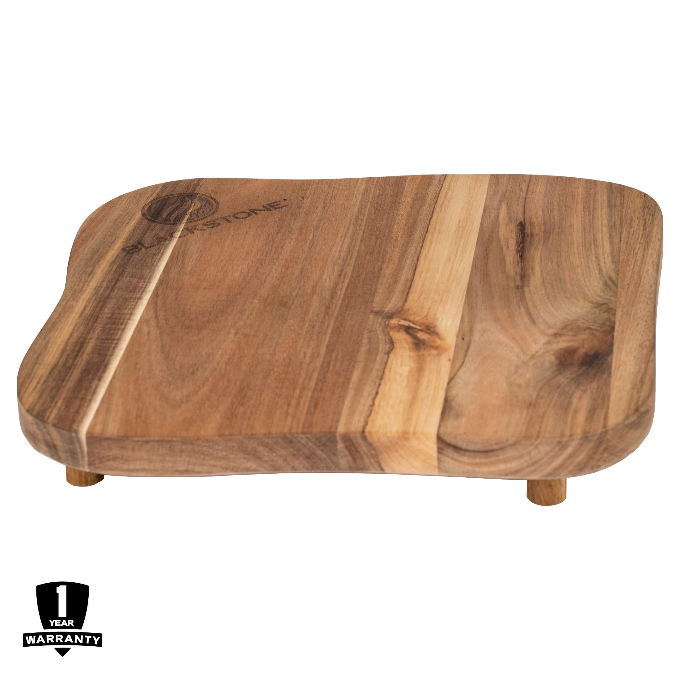 Blackstone 1755 Accessories Premium Quality Grill Board with Legs-Made from Koa Wood-Designed for Top of Griddle or Countertop-Use to Cut and Chop Vegetables or Meat, One Size