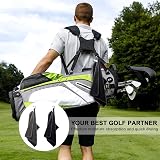 AWAVM 2 Pcs Golf Towels Microfiber Carabiner Black Gray 90g Absorbent view 3