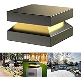 JHOTEC Outdoor Post Lights 10X10 in,Outdoor Column Lights,Outdoor lamp Post,Hard Wired Light,Deck Decorations Outdoor,Modern 