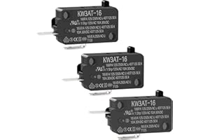 BXIZXD KW3AT-16 Microwave Oven Door Switch 16A 125/250V Door Interloc for KW3A, KW3A-16 (2 Open and 1 Closed)