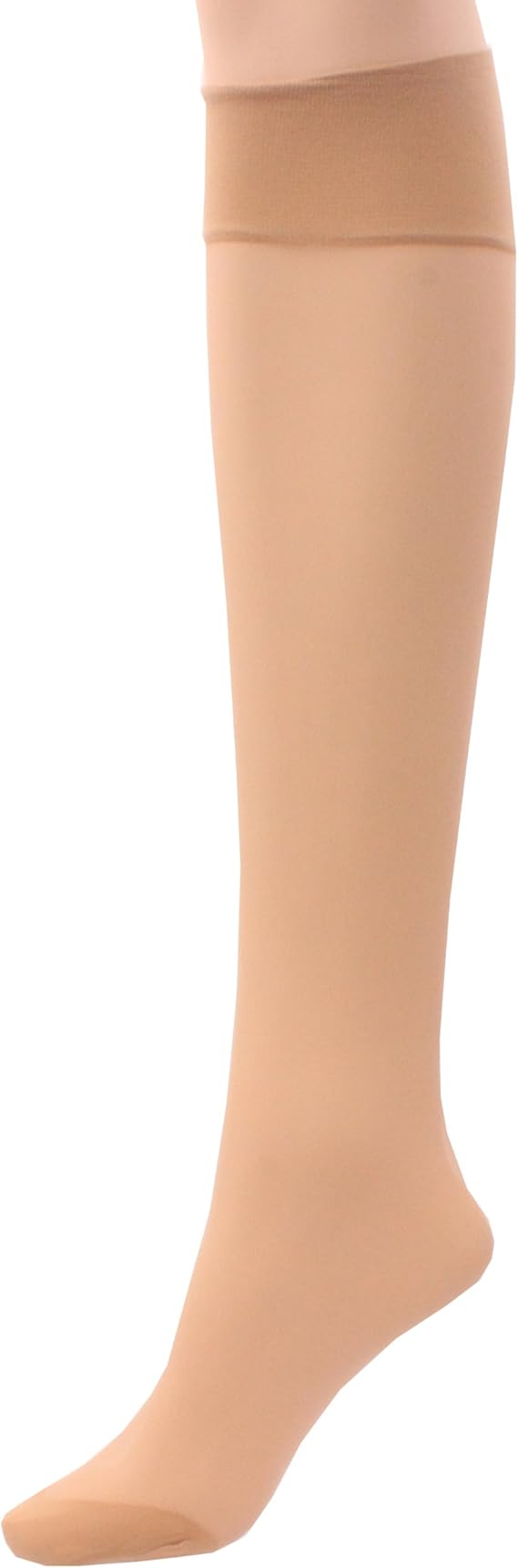 3 x Ladies/Women 100 Nylon Knee High Pop Socks with Comfort TopHosiery SizeOne Size Regular