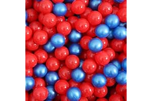 GUESVOT Soft Play Ball Pit Balls - Crush Proof Plastic Balls for Ball Pit Pack of 100pcs Set for Toddlers Ball Pool Playtent Tunnels with Reusable Storage Bag - 2.16 Inch