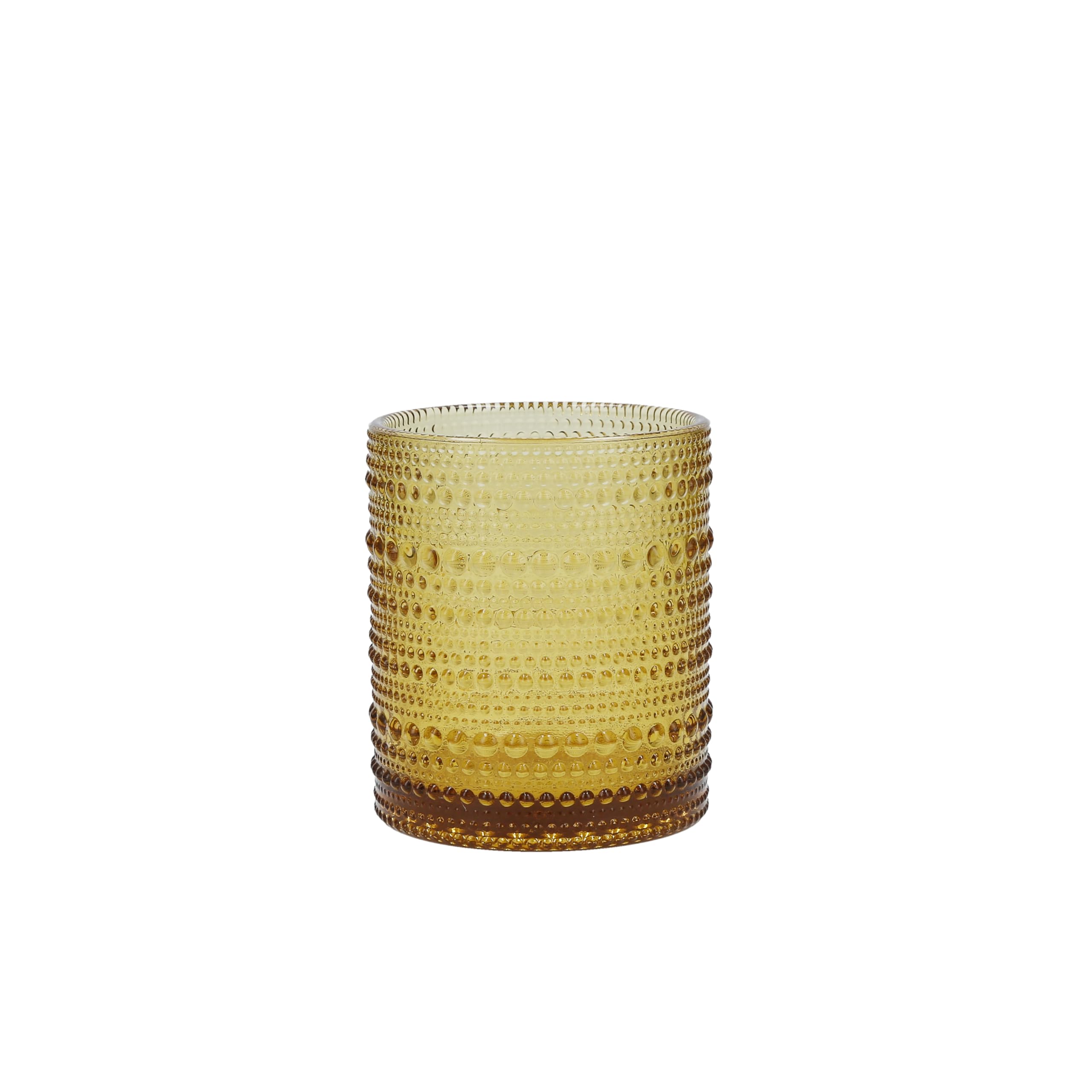 Fortessa Jupiter Beaded Hobnail Glass, 10 Ounce Double Old Fashioned (Set of 6), Amber Image Fortessa Jupiter Beaded Hobnail Glass, 10 Ounce Double Old Fashioned (Set of 6), Amber Image