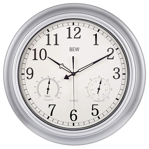 outdoor clock and thermometer large