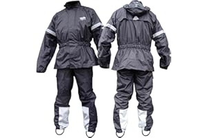 GEARS Dri-Tek 2-Piece Rain Suit | 100% Waterproof Jacket and Pants Set | Wear On Top of Powersport Gear to Stay Dry