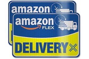 PICASSOSKY Delivery Vehicle Car Magnet,Delivery Vehicle Signs for Car,Reflective Delivery Vehicle Magnet for Car,Flex Driver Car Signs 2Pack