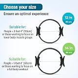 Beenax Pilates Ring Double Handle Exercise Circle 12 inch Fitness Ring view 7